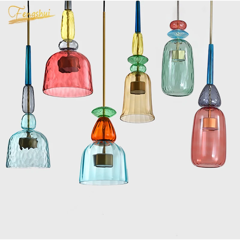 Nordic Color Candy Pendant Lights Creative Living Room Bedroom Glass Hanging Lamps Home Decor Pendant Lamp Coffee Light Fixtures
Nordic Color Candy Pendant Lights Creative Living Room Bedroom Glass Hanging Lamps Home Decor Pendant Lamp Coffee Light Fixtures