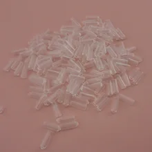 200PCS Medium Size inner 3.5mm Clear Rubber tips for the end of 4mm,5mm Metal headbands to protect from hurt,Hairbands ends