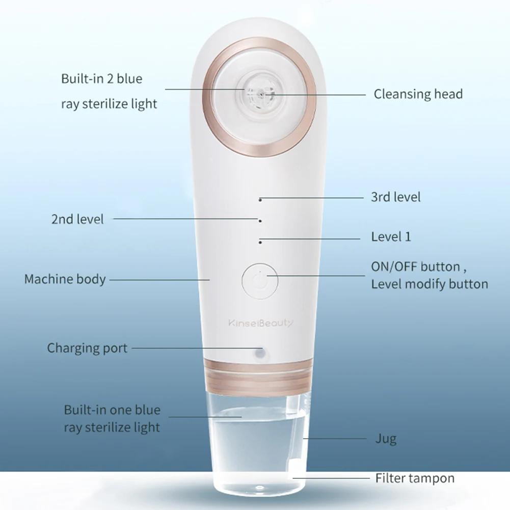 Bubble Cleaner Blackhead Removal Vacuum Suction Water Cycle Acne Pimple Removal Electric Deep Pore Facial Cleaner beauty Tools
Bubble Cleaner Blackhead Removal Vacuum Suction Water Cycle Acne Pimple Removal Electric Deep Pore Facial Cleaner beauty Tools