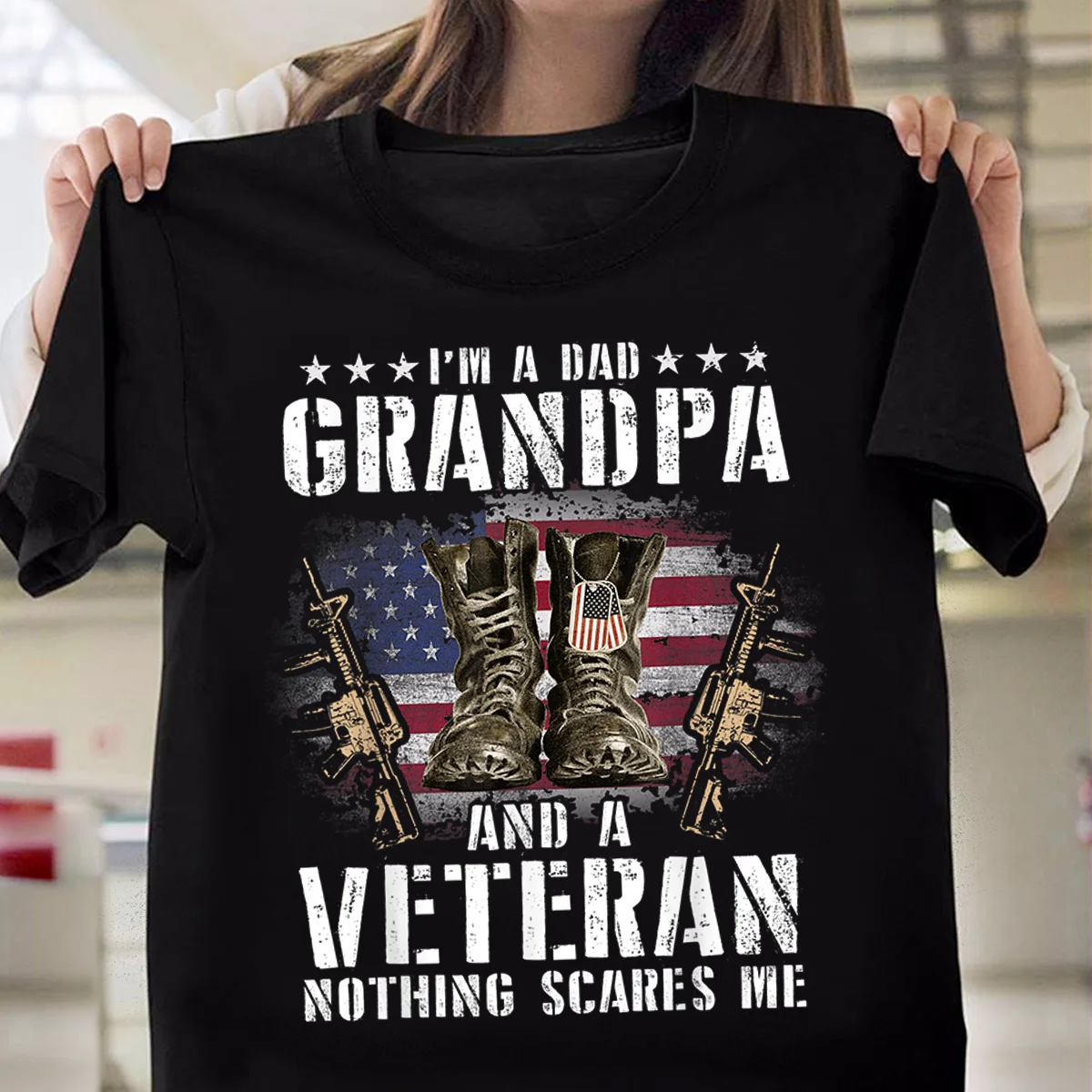 I'm a Papa Grandpa And a Veteran Army Poison Vine American Flag Uni T-shi
I'm a Papa Grandpa And a Veteran Army Poison Vine American Flag Uni T-shi