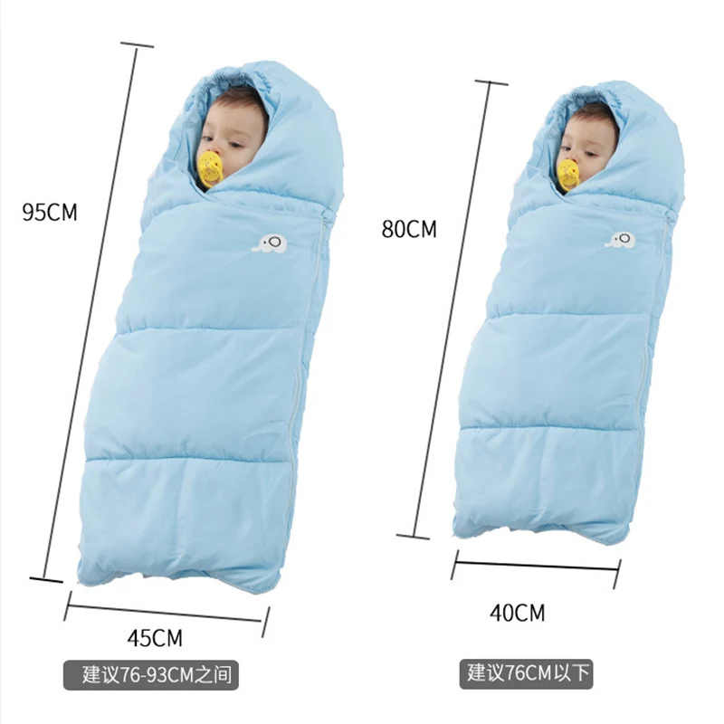 Детские От 0 до 12 месяцев спальный мешок Зимний конверт для новорожденных