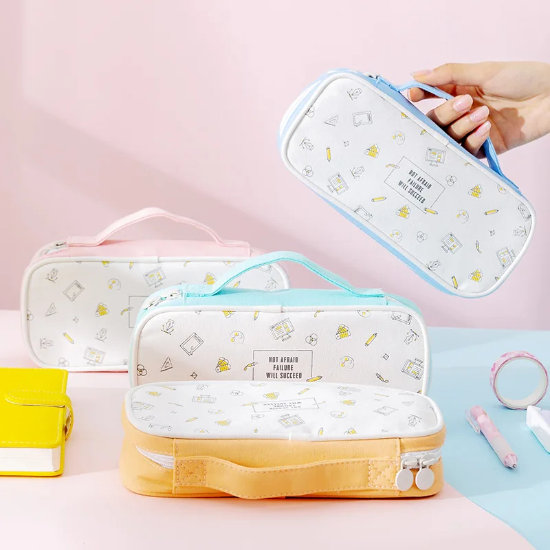 Pencil Case Estojo Estuche Escolar Cute Portable Pencilcase School Etui Pen Box Kawaii Korean Stationery Trousse Scolaire Stylo
Pencil Case Estojo Estuche Escolar Cute Portable Pencilcase School Etui Pen Box Kawaii Korean Stationery Trousse Scolaire Stylo
