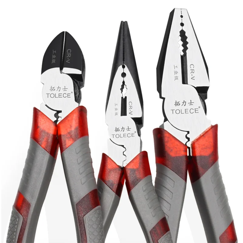 Multifunction Pliers Set Combination Pliers Stripper/Crimper/Cutter Heavy Duty Wire Pliers Diagonal Pliers Hand Tools
Multifunction Pliers Set Combination Pliers Stripper/Crimper/Cutter Heavy Duty Wire Pliers Diagonal Pliers Hand Tools