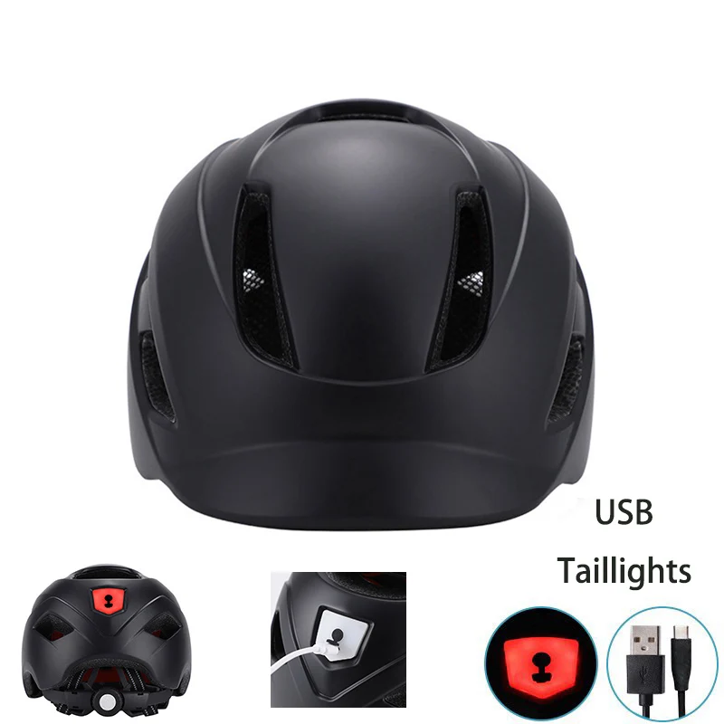 LED Light USB Rechargeable Bicycle Helmet Ultralight Cover MTB Road Bike Helmet Integrally-Mold Cycling Helmet Safely Cap
LED Light USB Rechargeable Bicycle Helmet Ultralight Cover MTB Road Bike Helmet Integrally-Mold Cycling Helmet Safely Cap