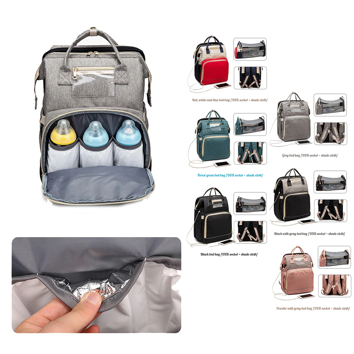 2021 Fashion Mummy Maternity Nappy Bag Large Capacity Nappy Bag Travel Backpack Nursing Bag for Baby Care Women's Fashion Bag
2021 Fashion Mummy Maternity Nappy Bag Large Capacity Nappy Bag Travel Backpack Nursing Bag for Baby Care Women's Fashion Bag