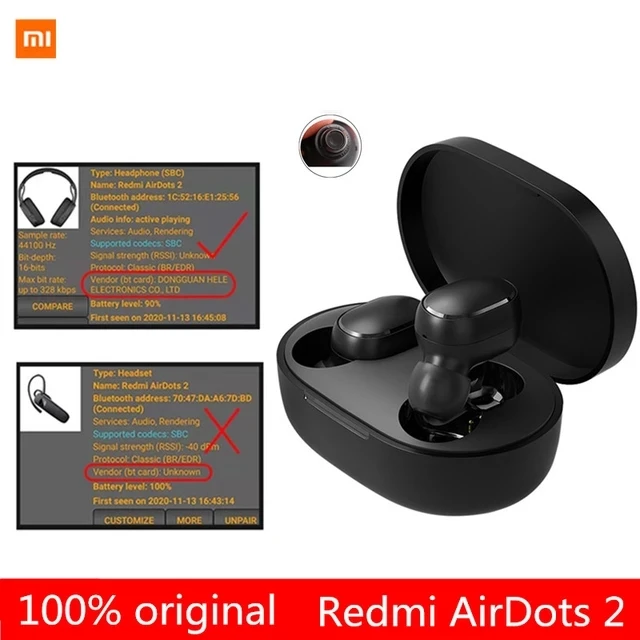 Original Xiaomi Redmi Airdots 2 Noise Cancel Tws Wireless Bluetooth Ear Buds Earphone Global Mi Earbuds Basic 2 Headset
Original Xiaomi Redmi Airdots 2 Noise Cancel Tws Wireless Bluetooth Ear Buds Earphone Global Mi Earbuds Basic 2 Headset