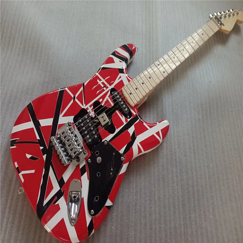 

2021 !Hot selling product line. Eddie Van Halen striped guitar TRIBUTE, electric guitar Frankie / 5150 quality aged guitar.