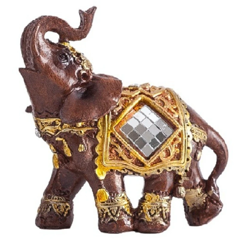 

Домашний декор, деревянный слон, настольная статуя, счастливая фэн-шуй скульптура, статуэтка богатства, подарок, статуя слона