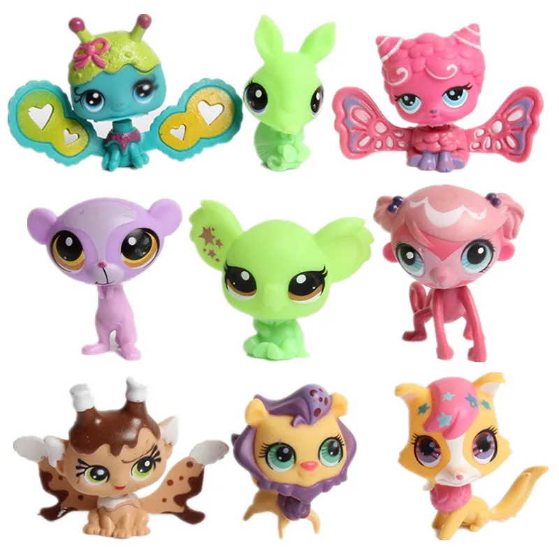 Редкий питомец lps игрушки стоят littlest собака колли такса кокер спаниель Great Dane