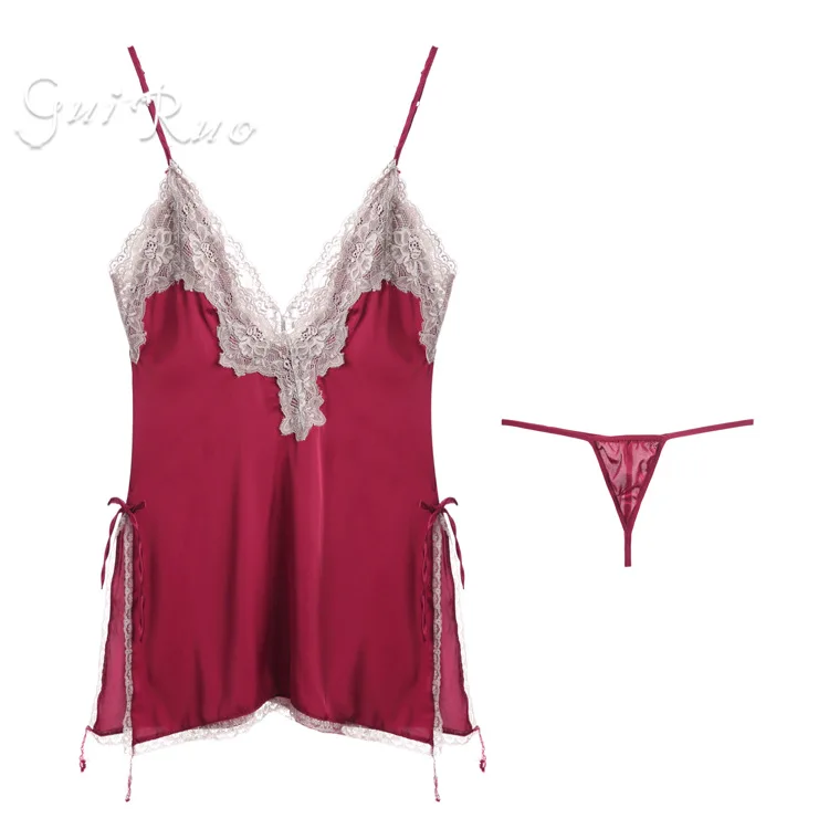 Brand new sexy female sexy suspender nightdress lace temptation sexy lingerie short skirt suit 272
Brand new sexy female sexy suspender nightdress lace temptation sexy lingerie short skirt suit 272