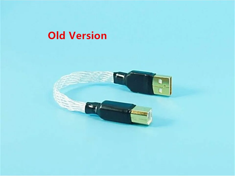 12 см USB 2 0 A-B ophile HiFi DAC чистый серебряный кабель аудио | Электроника