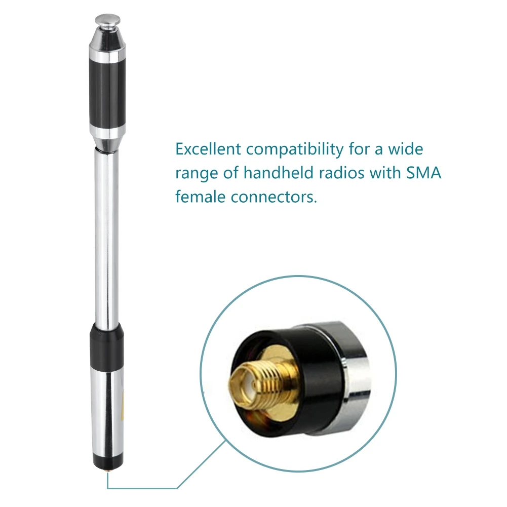 Telescopic Antenna RH-770 SMA-Female Antenna Walkie Talkie Antenna for Kenwood TK-360
Telescopic Antenna RH-770 SMA-Female Antenna Walkie Talkie Antenna for Kenwood TK-360