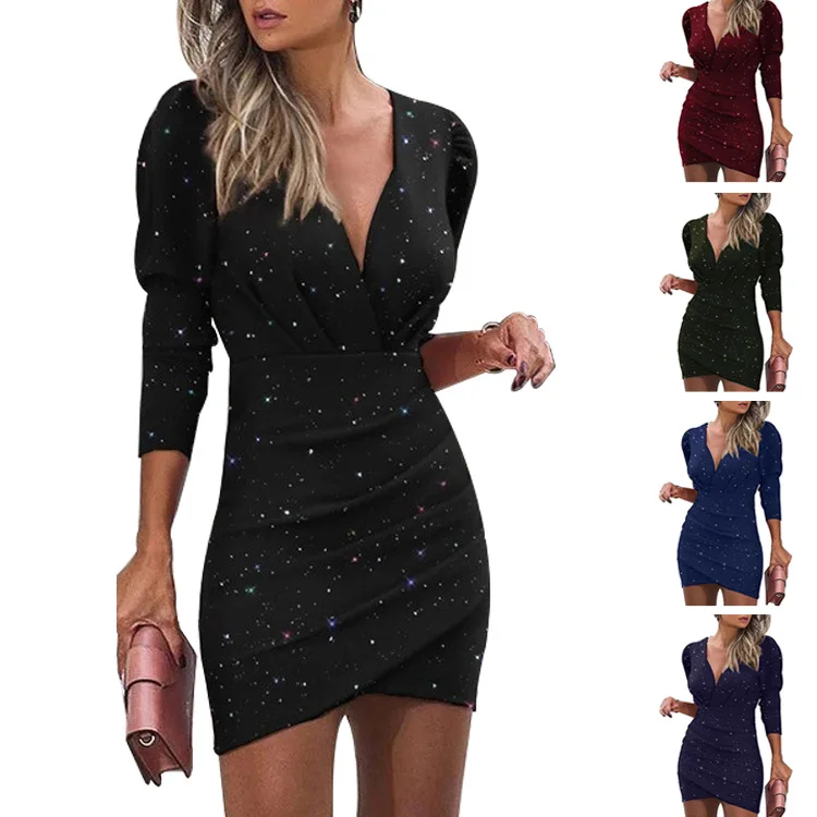 Summer temperament commuter cotton Sexy Mini Dress mixed with Black Mid waist solid color loose fitting Pullover V-neck ladies'
Summer temperament commuter cotton Sexy Mini Dress mixed with Black Mid waist solid color loose fitting Pullover V-neck ladies'
