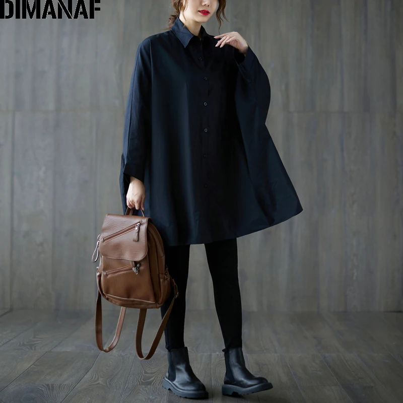 DIMANAF 2022 Spring Women Clothing Casual Lady Shirts Black Oversize Tops Tunic Long Sleeve Cotton Loose T-Shirt Blouse Button
DIMANAF 2022 Spring Women Clothing Casual Lady Shirts Black Oversize Tops Tunic Long Sleeve Cotton Loose T-Shirt Blouse Button