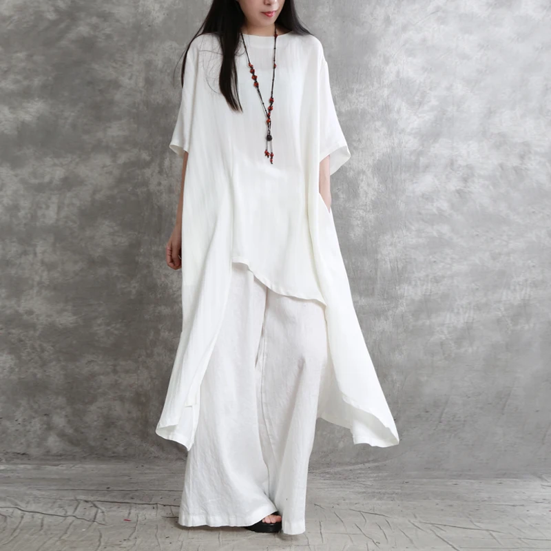 New 2021 fashion Irregular style black white two piece set vintage ladies Long cotton linen dress HK 355
New 2021 fashion Irregular style black white two piece set vintage ladies Long cotton linen dress HK 355