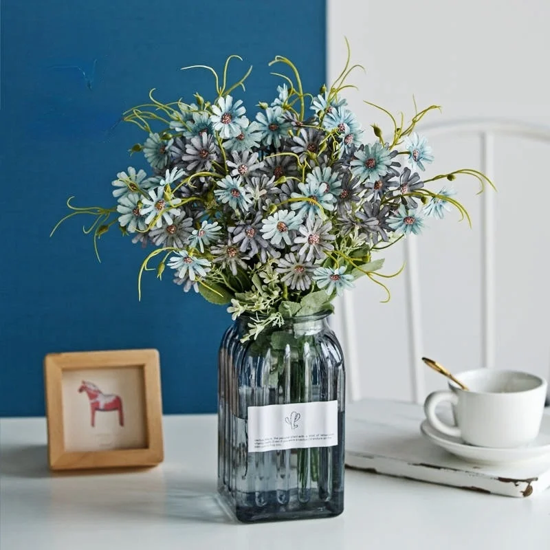 Artificial Flowers, Length 40cm, Single Branch, 6 Prongs 18 Peacock Chrysanthemums, Home DIY Decoration, Vase Flower Arrangement
Artificial Flowers, Length 40cm, Single Branch, 6 Prongs 18 Peacock Chrysanthemums, Home DIY Decoration, Vase Flower Arrangement