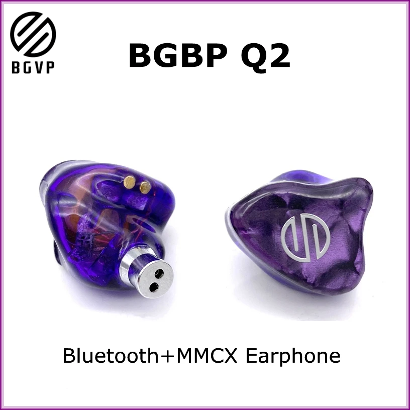Беспроводные bluetooth наушники BGVP Q2 TWS Hi Fi стереонаушники беспроводные + MMCX