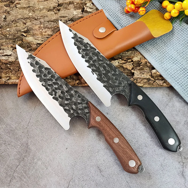 Handmade Forged Boning Knives Fishing Cutter Bone Slaughter Meat Cleaver Outdoor Cooking Butcher Kitchen Chef's Knife
Handmade Forged Boning Knives Fishing Cutter Bone Slaughter Meat Cleaver Outdoor Cooking Butcher Kitchen Chef's Knife
