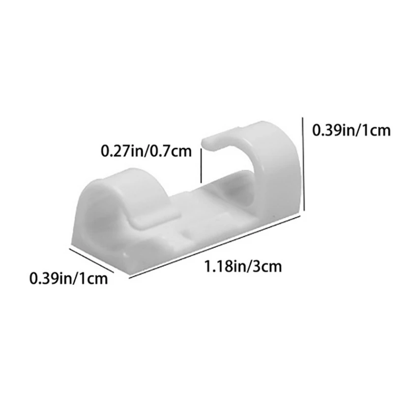 20Pcs Self Stick Wire Cable Cord Clips Clamp Table Wall Tidy Organizer Holder for Home Network- Data
20Pcs Self Stick Wire Cable Cord Clips Clamp Table Wall Tidy Organizer Holder for Home Network- Data