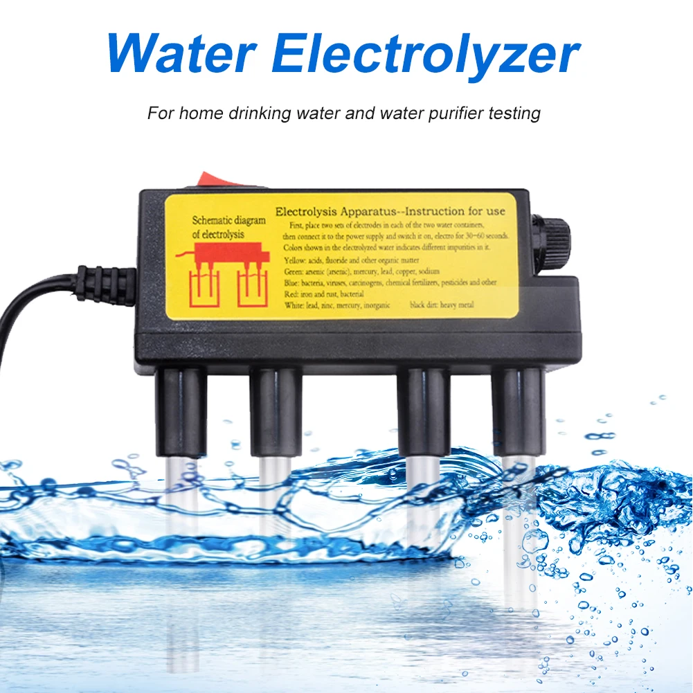 Household Water Quality Tester Electrolyser Portable Electrolysis Iron Bars Purity Tester Quick Testing Tool For All Kinds Water
Household Water Quality Tester Electrolyser Portable Electrolysis Iron Bars Purity Tester Quick Testing Tool For All Kinds Water