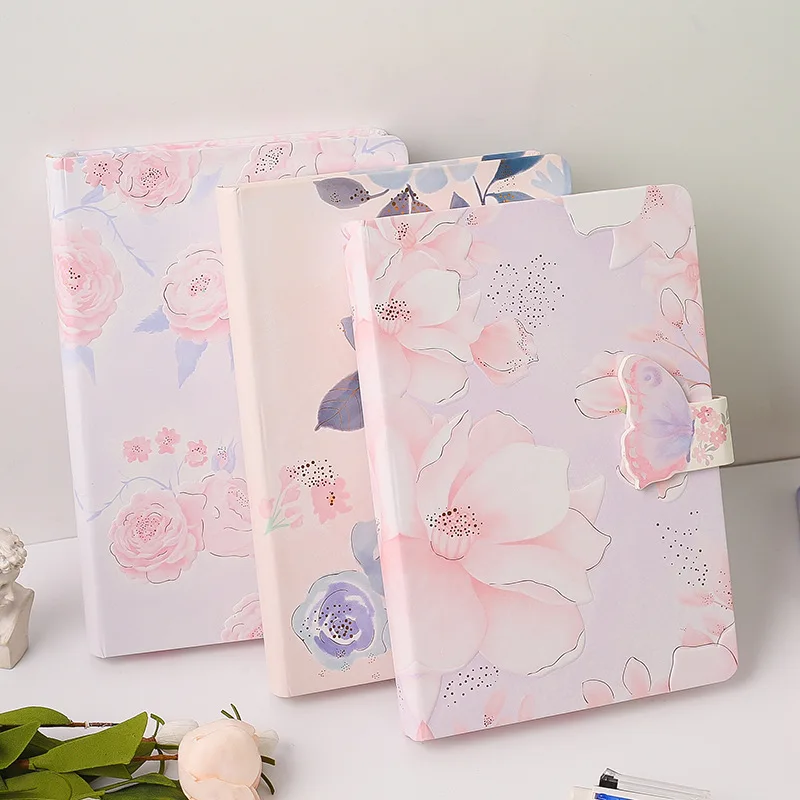 2022 A5 Hardcover Color Flower Creative Notebook 32K Lovely Girl Writing Diary Planner Book Magnetic Buckle Colored Blank Pages
2022 A5 Hardcover Color Flower Creative Notebook 32K Lovely Girl Writing Diary Planner Book Magnetic Buckle Colored Blank Pages