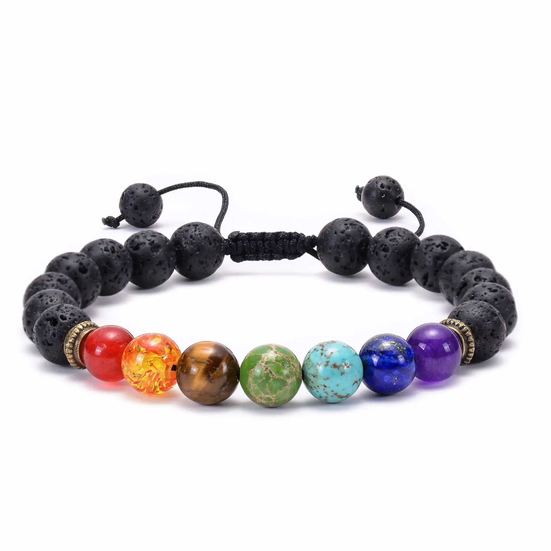 2021 New Bracelet for Women Men Natural Stone Beads Agate Frosted Volcanic Stone Bracelet Seven Chakra Chakra Yoga Braided Brace
2021 New Bracelet for Women Men Natural Stone Beads Agate Frosted Volcanic Stone Bracelet Seven Chakra Chakra Yoga Braided Brace
