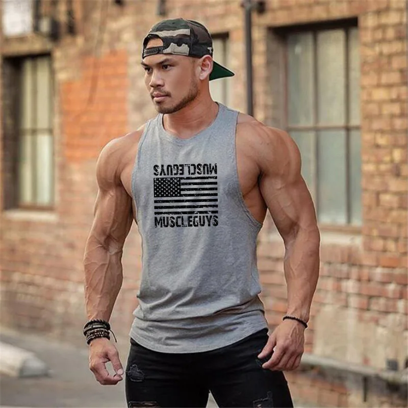 Бренд Muscleguys, жилет для бега, Мужская одежда для тренажерного зала, майка для бодибилдинга, мужская майка для фитнеса, мужская майка без рукавов
Бренд Muscleguys, жилет для бега, Мужская одежда для тренажерного зала, майка для бодибилдинга, мужская майка для фитнеса, мужская майка без рукавов