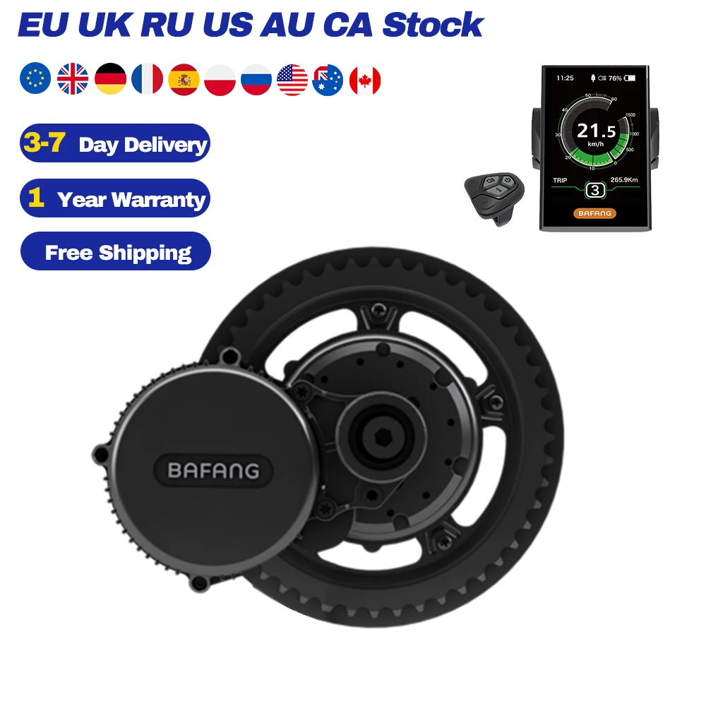 Bafang 48V 750W Средний двигатель e велосипед конверсионные наборы BBS02B Электрический 44T