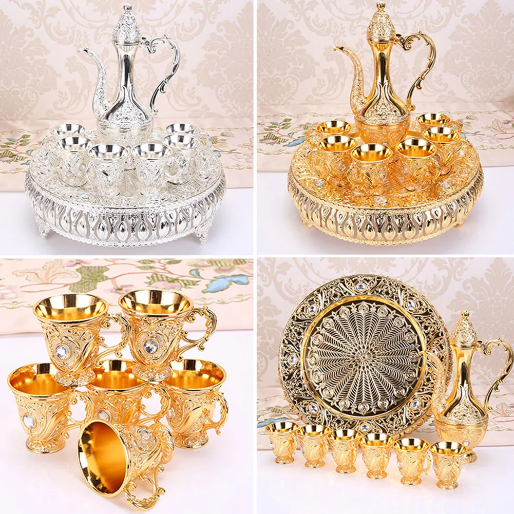European Style Home Vintage Wine Pot Cup Tray Set Cabinet Ornament Decoration Home Decor New And High Quality
European Style Home Vintage Wine Pot Cup Tray Set Cabinet Ornament Decoration Home Decor New And High Quality
