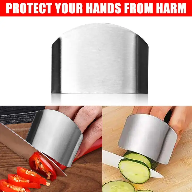 2 Pcs Stainless Steel Finger Guard Finger Hand Cut Hand Protector Knife Cut Finger Protection Tool Kitchen Knives & Accessories
2 Pcs Stainless Steel Finger Guard Finger Hand Cut Hand Protector Knife Cut Finger Protection Tool Kitchen Knives & Accessories