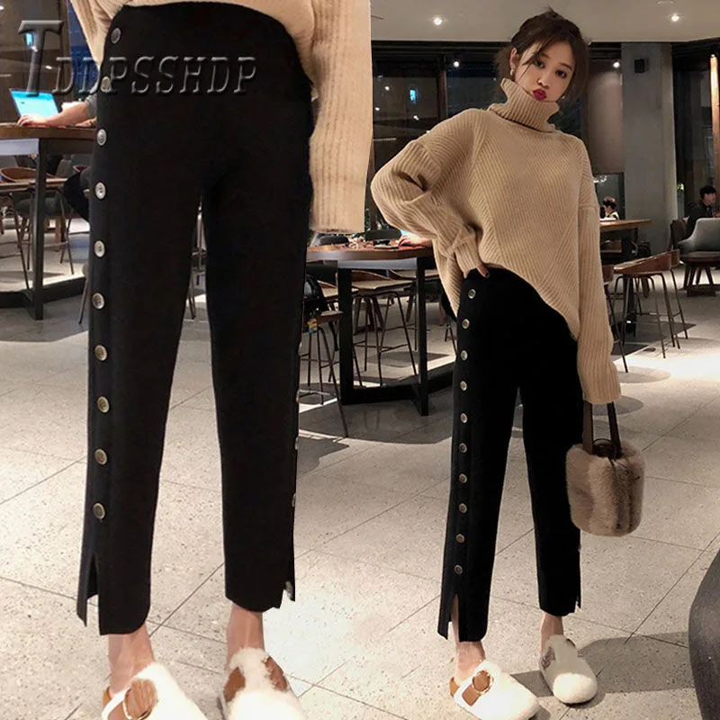 2019 Knitting Wide Leg Women Pants Ins Popular Korean Slim Female Trousers
2019 Knitting Wide Leg Women Pants Ins Popular Korean Slim Female Trousers