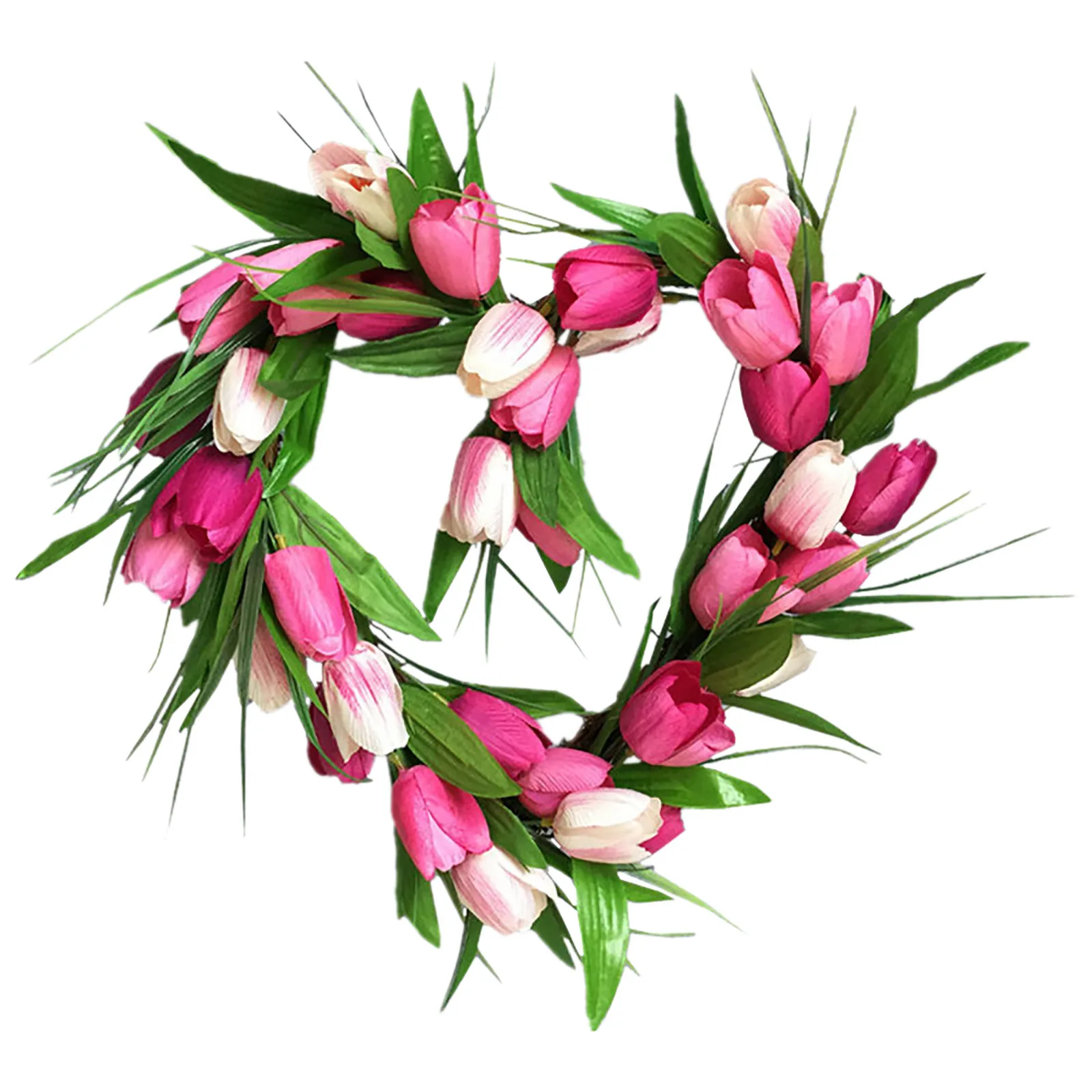 Simulation Tulip Wreath Mother's Day Gift Home Garden Decoration Long Leaf Fake Flower Garland Rattan Wreath Spring Decoration
Simulation Tulip Wreath Mother's Day Gift Home Garden Decoration Long Leaf Fake Flower Garland Rattan Wreath Spring Decoration