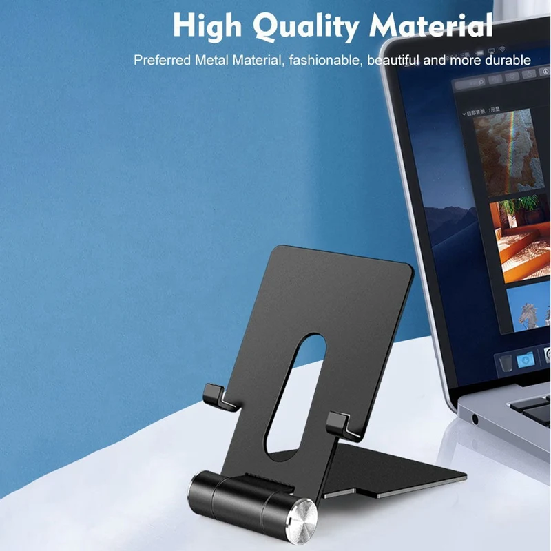 Mobile Phone Holder Aluminum Alloy Mobile Phone Tablet Holder Portable Storage Mobile Phone Two-In-One Desktop Stand