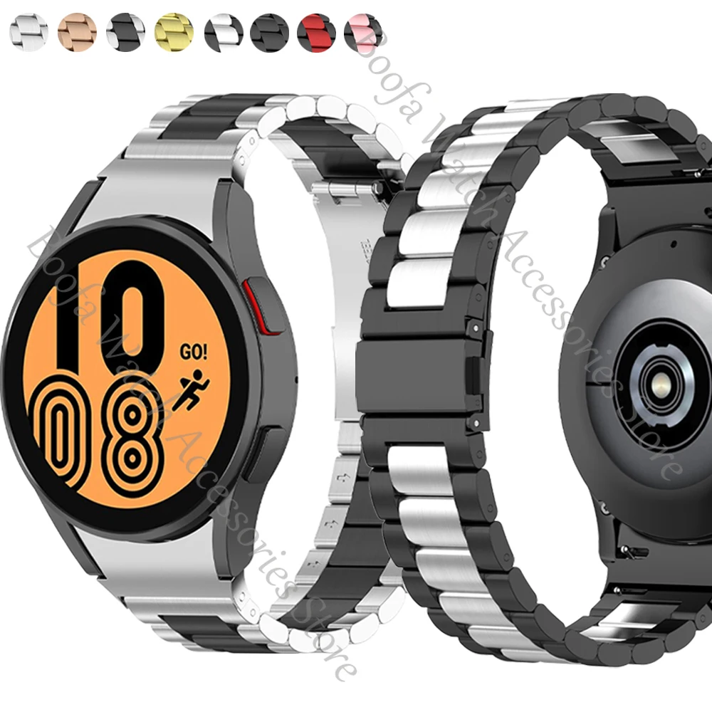 20mm strap for Samsung Galaxy watch4 classic 46/42mm 44/40mm wristband for huawei GT2 metal curved end stainless steel bracelet
20mm strap for Samsung Galaxy watch4 classic 46/42mm 44/40mm wristband for huawei GT2 metal curved end stainless steel bracelet