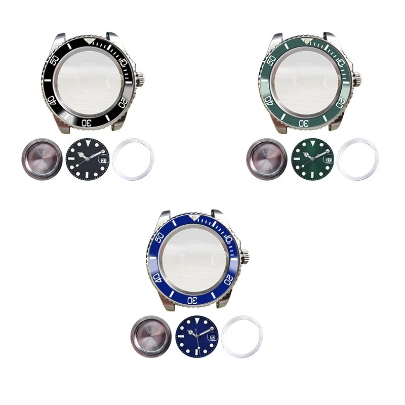 40MM Stainless Steel Watch Case SUB Watch Accessories for Pearl 2813/3804 Movement Plastic Inner Cover
40MM Stainless Steel Watch Case SUB Watch Accessories for Pearl 2813/3804 Movement Plastic Inner Cover