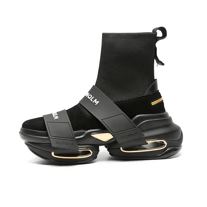 New Spring and Autumn Old Shoes Women's Mid-top Elastic Socks Shoes Women's Thick-soled Sleeves and Velvet Casual Sports Shoes
New Spring and Autumn Old Shoes Women's Mid-top Elastic Socks Shoes Women's Thick-soled Sleeves and Velvet Casual Sports Shoes