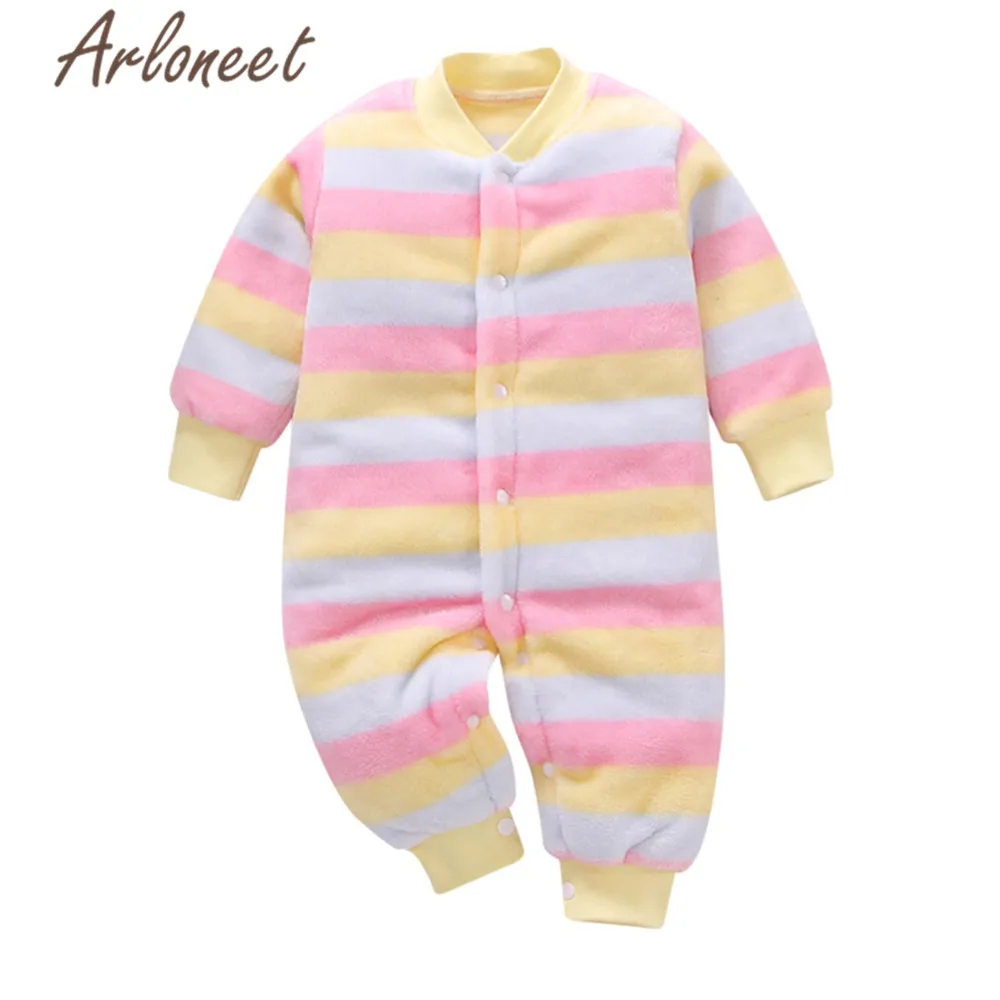 Одежда ARLONEET для новорожденных мальчиков зимнее плотное пальто полосатый