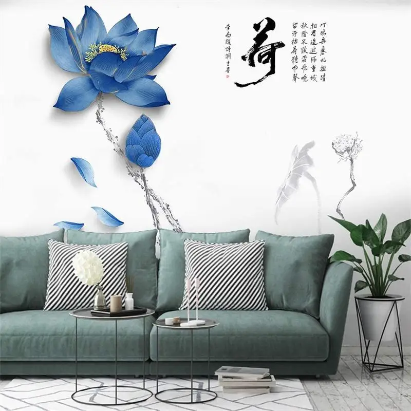 Blue Lotus Sticker Wall Stickers Decals Art Decor for Living Room Bedroom Office Bathroom Vinyl Removable Wall Decor Romantic
Blue Lotus Sticker Wall Stickers Decals Art Decor for Living Room Bedroom Office Bathroom Vinyl Removable Wall Decor Romantic