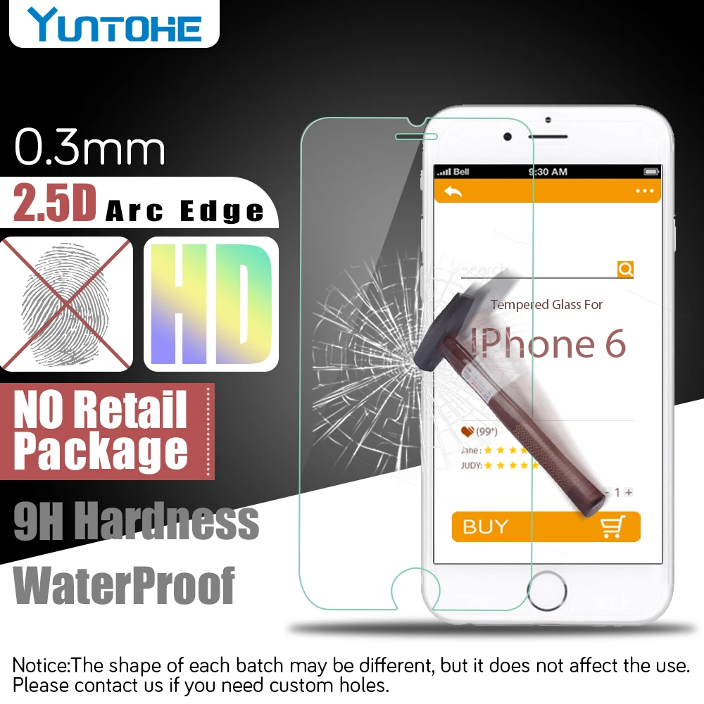 Explosion-Proof Premium Tempered Glass Screen Protector Film For Iphone 6 4.7inch 0.33mm good quality
Explosion-Proof Premium Tempered Glass Screen Protector Film For Iphone 6 4.7inch 0.33mm good quality