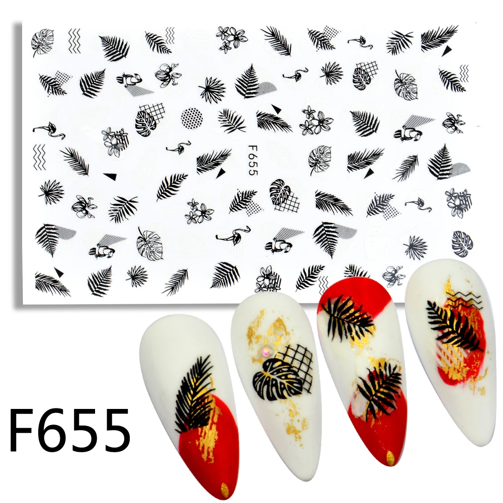 1pcs Stickers for Nails Designs White Black Flower Leaf Linear Manicure Sliders 3D Nail Art Decorations sticker Decal
1pcs Stickers for Nails Designs White Black Flower Leaf Linear Manicure Sliders 3D Nail Art Decorations sticker Decal