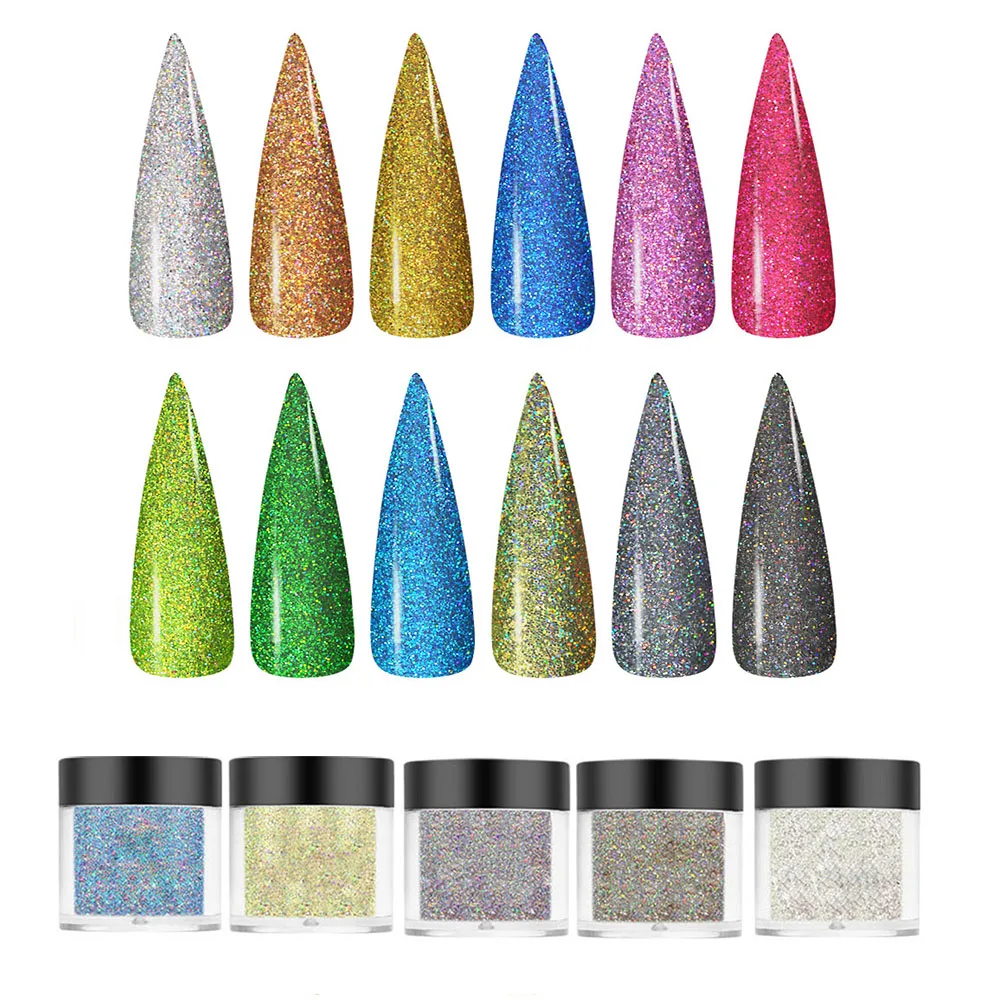 10ml/bottle Holographic Laser Nail Glitter Powder Nail Dipping Powder Without Lamp Cure #13-Colors Shining Polish Dust Powder
10ml/bottle Holographic Laser Nail Glitter Powder Nail Dipping Powder Without Lamp Cure #13-Colors Shining Polish Dust Powder