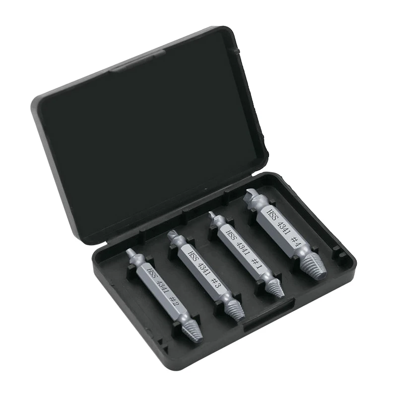 6Pcs Damaged Screw Extractor Speed Out Drill Bits Double Side Removal Broken Screw Bolt Take Out Stud Remover Tool Set HSS 4/5pc
6Pcs Damaged Screw Extractor Speed Out Drill Bits Double Side Removal Broken Screw Bolt Take Out Stud Remover Tool Set HSS 4/5pc