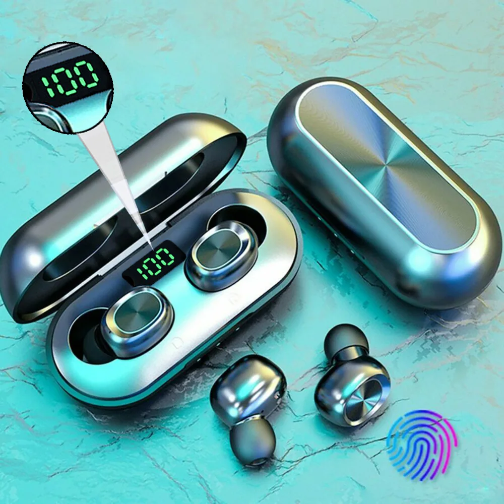 HQT-B5 New Digital Display TWS Bluetooth Headset Binaural Stereo Touch 5.0 Sports Waterproof Suitable For Smartphone Wireless Bl
HQT-B5 New Digital Display TWS Bluetooth Headset Binaural Stereo Touch 5.0 Sports Waterproof Suitable For Smartphone Wireless Bl