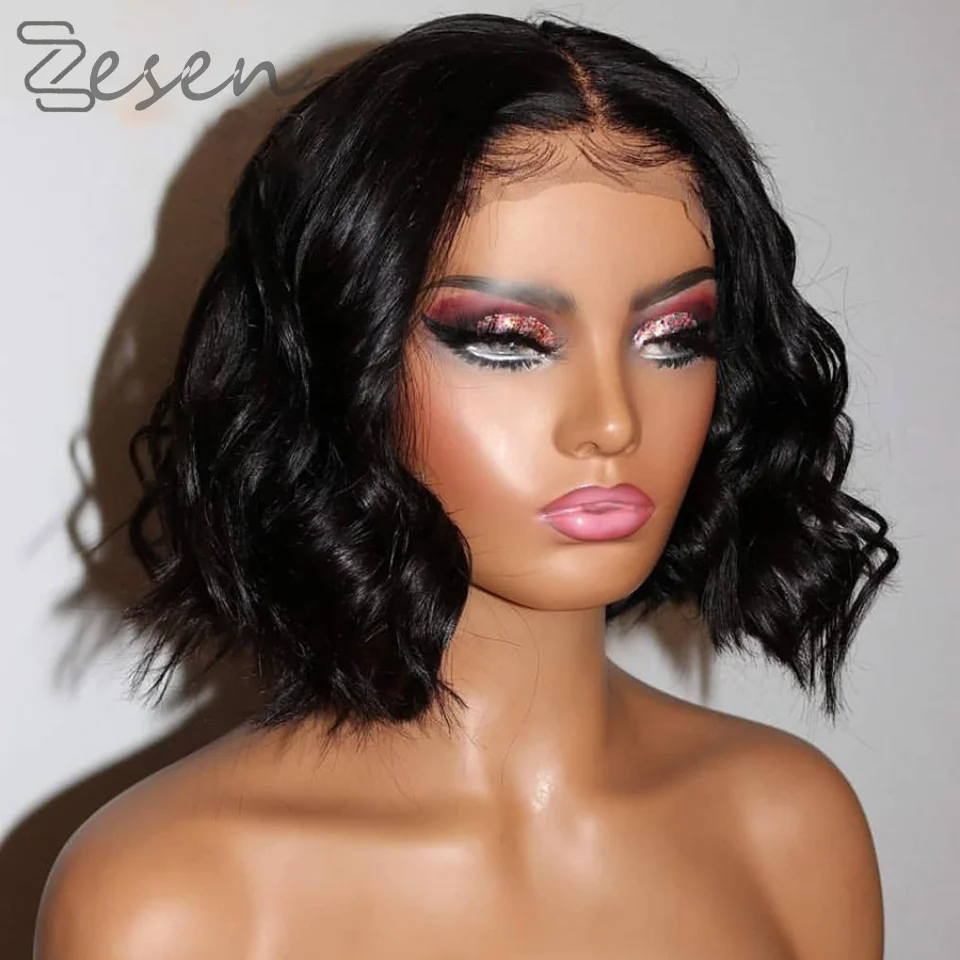 Middle Part 180% Density Body Wave Short Bob Natural Black Lace Front Synthetic Wig For Women With Baby Hair Pre Plucked Daily
Middle Part 180% Density Body Wave Short Bob Natural Black Lace Front Synthetic Wig For Women With Baby Hair Pre Plucked Daily