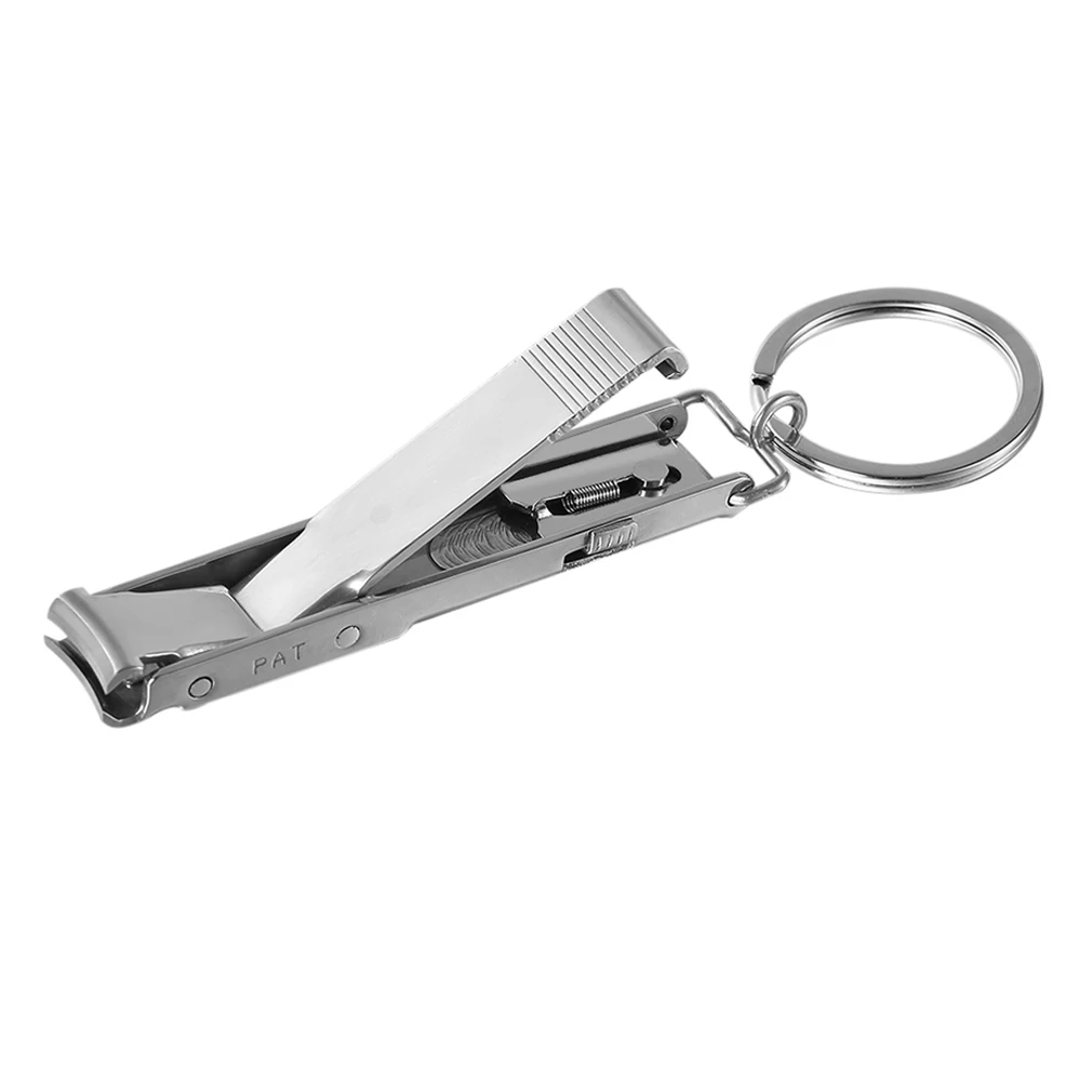 Stainless Steel Ultra-thin Foldable Hand Toe Nail Clippers Cutter With Keychain Cutter Trimmer Silver Nail Art Tool Key Ring
Stainless Steel Ultra-thin Foldable Hand Toe Nail Clippers Cutter With Keychain Cutter Trimmer Silver Nail Art Tool Key Ring