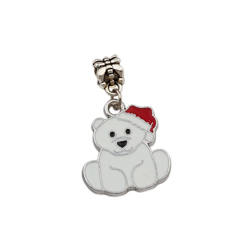 50pcs/lots White Enamel Bear Alloy Dangle Charm Beads Fit Charm Necklace DIY Accessories 21.2x36.5mm A-521a
50pcs/lots White Enamel Bear Alloy Dangle Charm Beads Fit Charm Necklace DIY Accessories 21.2x36.5mm A-521a