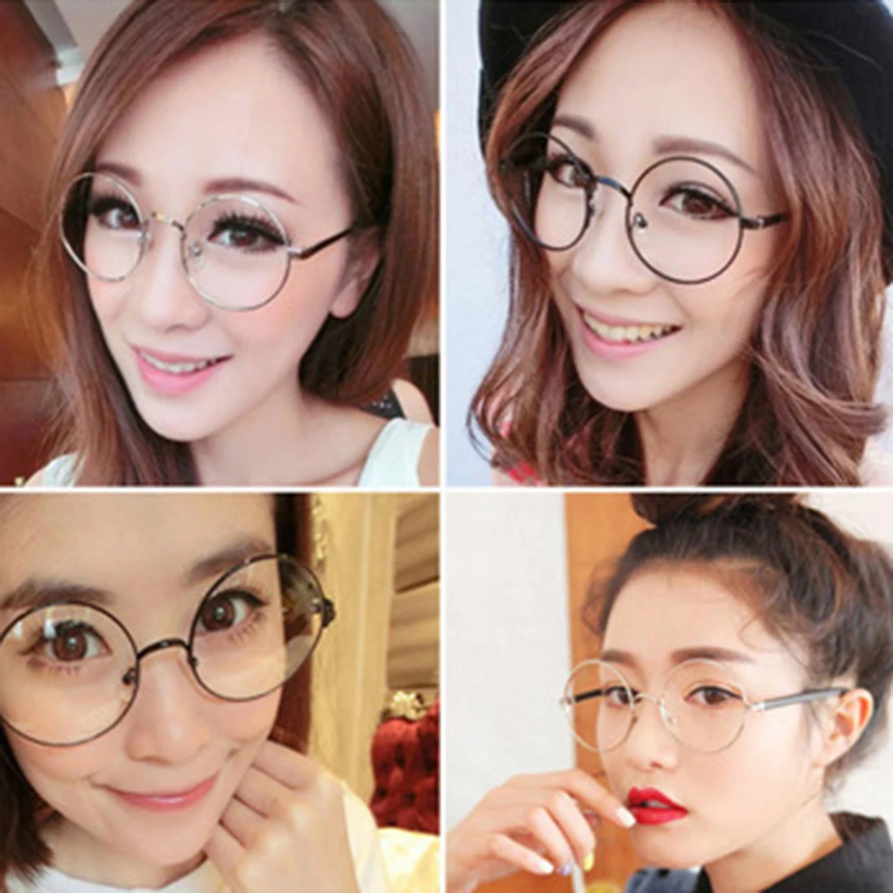 Vrouwen Mannen Vlakte Brillen Grote Oversized Metalen Frame Clear Lens Ronde Bril Decoratieve Brillen Retro Stijl Bril 
Vrouwen Mannen Vlakte Brillen Grote Oversized Metalen Frame Clear Lens Ronde Bril Decoratieve Brillen Retro Stijl Bril