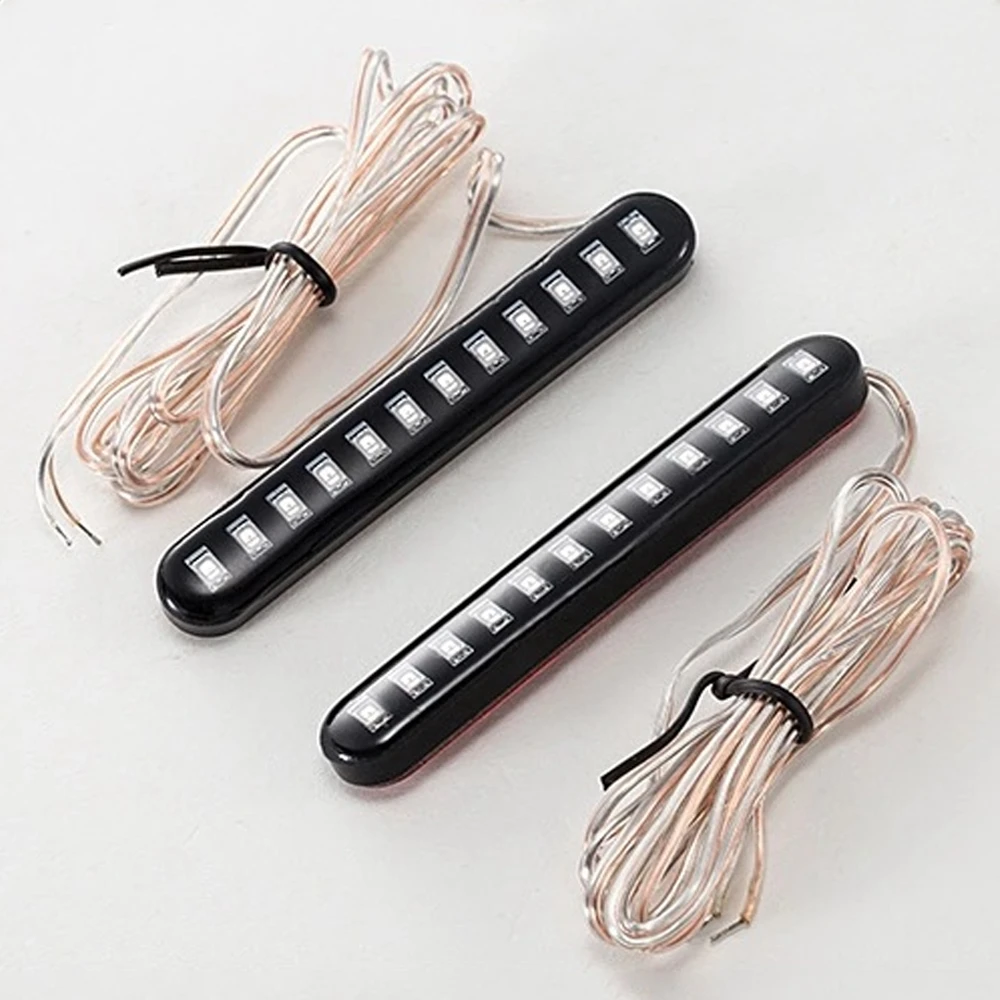 2 PCS LED Turn Signals Strip Motorcycle Flowing Water Tail Brake Lights 12 LED License Plate Flicker Light
2 PCS LED Turn Signals Strip Motorcycle Flowing Water Tail Brake Lights 12 LED License Plate Flicker Light