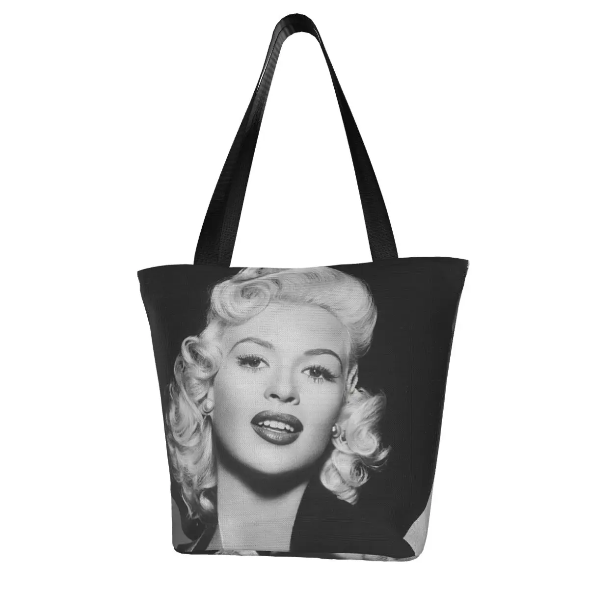 Jayne Mansfield Polyester outdoor girl handbag, woman shopping bag, shoulder bag, canvas bag, gift bag
Jayne Mansfield Polyester outdoor girl handbag, woman shopping bag, shoulder bag, canvas bag, gift bag
