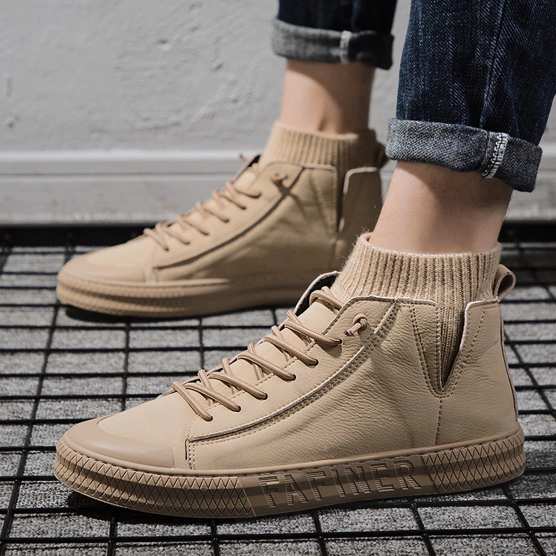 Boot Leather Man Mens Fashion Boots Brown Shoes High Top Sneakers For Men Casual Loafers Sport Man Causal Men's Wear Shoe
Boot Leather Man Mens Fashion Boots Brown Shoes High Top Sneakers For Men Casual Loafers Sport Man Causal Men's Wear Shoe